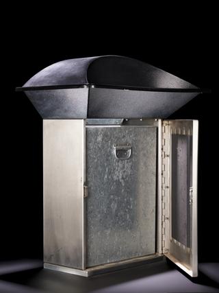 fire smothering litter bin by Derek Hodgson Associates