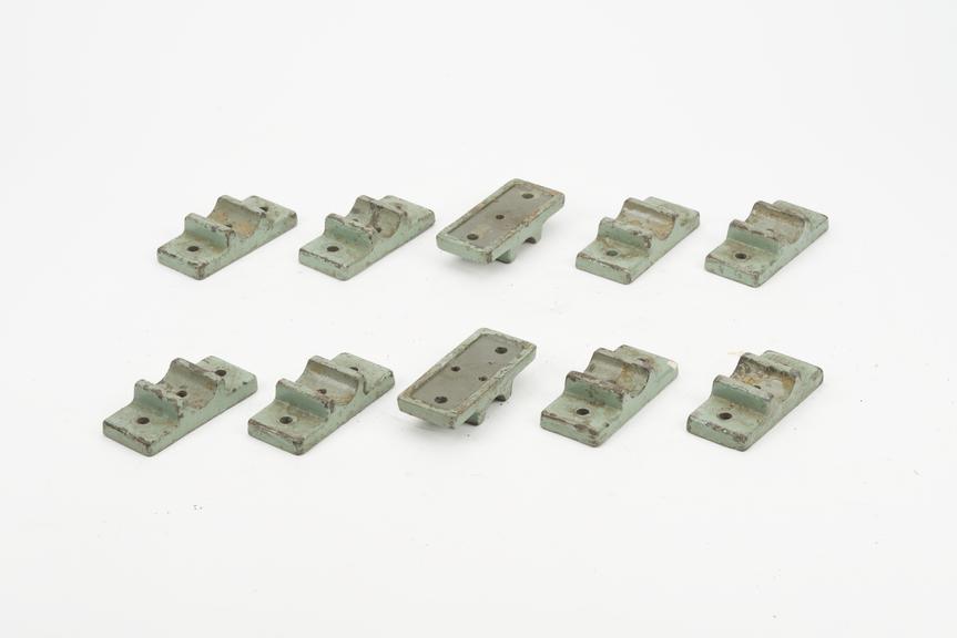 Ten chairs for floor rails