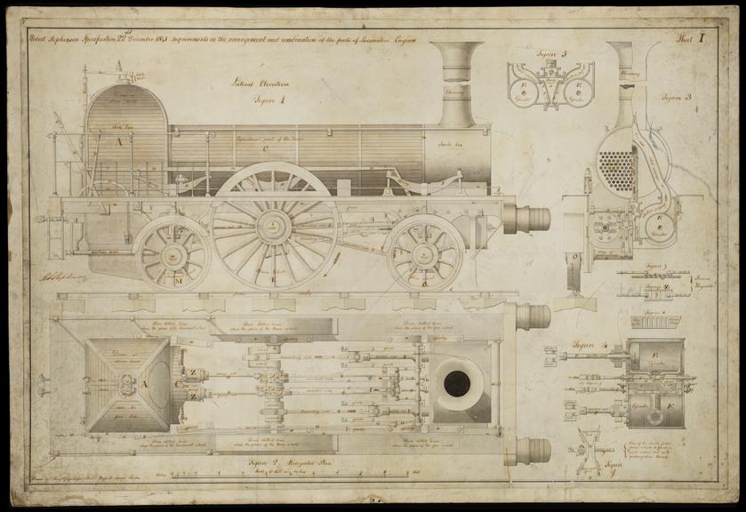 Improvements in the Arrangement & Combination of the Parts of Loco Engine