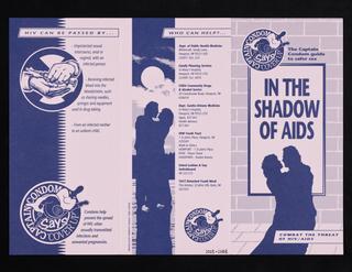 Leaflet, 'In the Shadow of AIDS: The Captain Condom guide to safer sex', 1991-1993