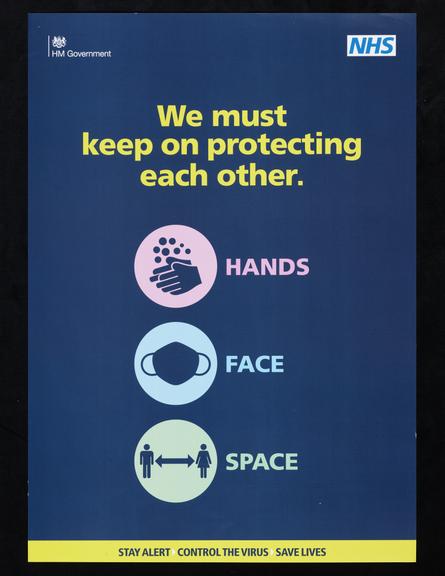 “HANDS FACE SPACE” sign from Liverpool mass testing programme