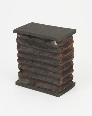 Original leather bellows from original quartz spectrograph