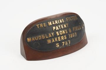 Label for Marine filter