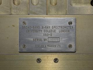 Flight spare of the Orbiting Solar Observatory (OSO 4) x-ray spectrometer
