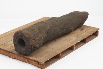 Seven foot length elm tree spigot and faucet water pipe
