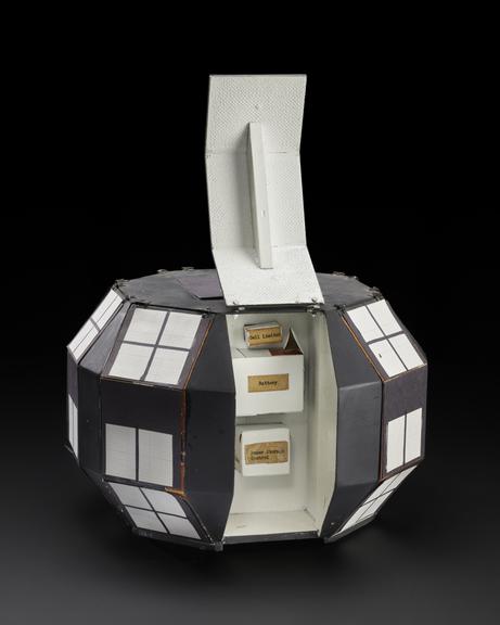 Model of proposed design for British Prospero Satellite
