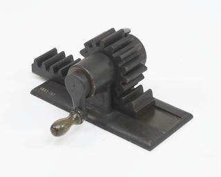 Rack and pinion in gear