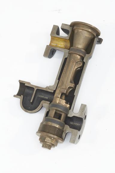 Sectioned example of exhaust injector