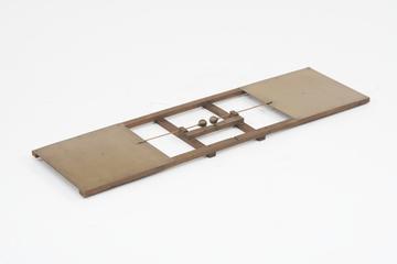 Replica of Hertz oscillator with rectangular plate, 1928-1929