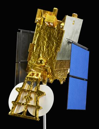 1:10 scale model of Hylas-1 satellite