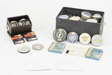 Rolls of magnetic and paper tapes