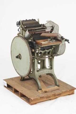 Hand fed platen printing machine (H.S. Cropper & Co.)