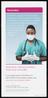 Public Health England vaccine card and 'A guide for adults' leaflet