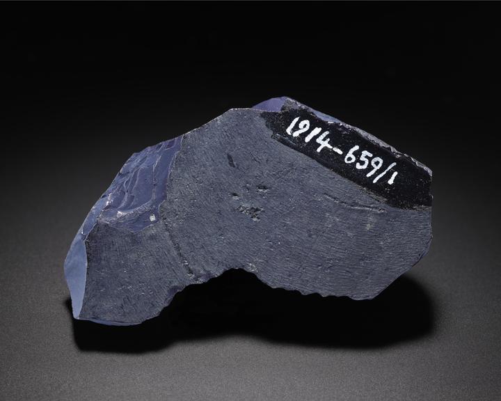 Fragment of natural indigo specimen no. 7