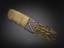 Tinder-bag or "skippertogan" (27 x 6 1/2 ins) of deer-skin