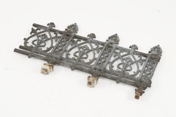 Cast iron railing with three fixing posts (only two have lead settings)