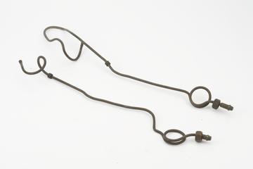 Pair of copper syphon-pipes to pressure gauges