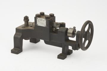 Iron bed with 2 sliding punches