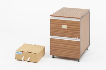 Two Drawer Wooden Cabinet to Support and Store Accesories to the Mitutoyo Profile Projector