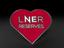 Metal heart shaped badge with the ‘LNER Reserves’ logo.