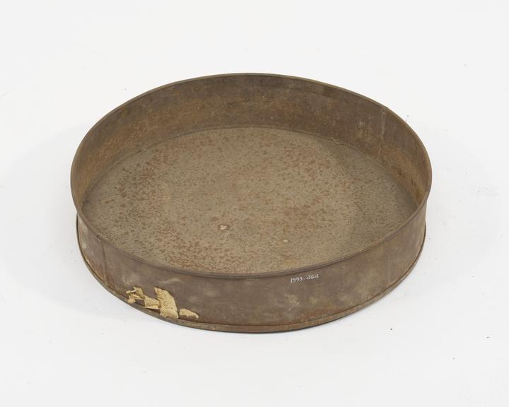 Receiver for 18 Inch Diameter Frame Sieve of Tinned Steel
