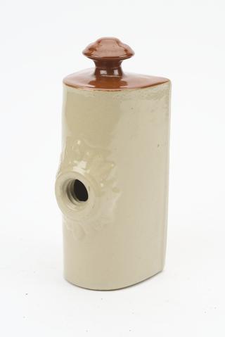 Stoneware hot water bottle (stopper missing)