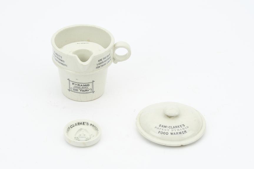 Samuel Clarke's Combined Patent Pyramid Food Warmer and Night Light