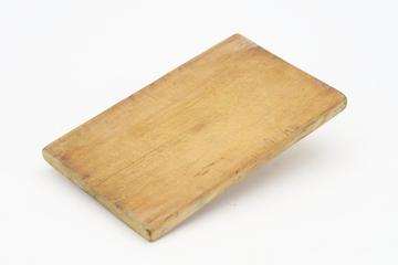 Wooden Chopping Board, worn, English, 1900-1950