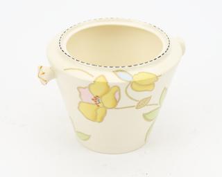 Earthenware storage jar used as biscuit barrel
