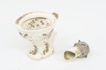 Decorated pedestal water closets 'The New Humber'