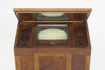 Marconiphone Model 702 mirror lid television receiver