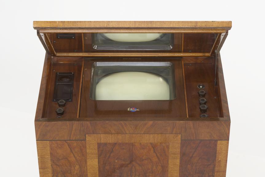 Marconiphone Model 702 mirror lid television receiver