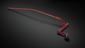 Handle and lever from front offside for controlling engine valve for Foden 6 ton diesel lorry