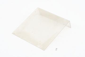 Plastic cover plus two screws, used to cover wiring on base station controller bay 2013-72/1, analogue mobile phone base station, 1980-1985