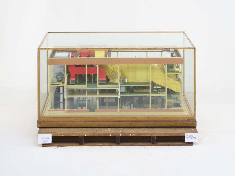 Model of the heating and ventilating plant installed at the Atomic Energy Establishment Radio Chemical Laboratory at Harwell