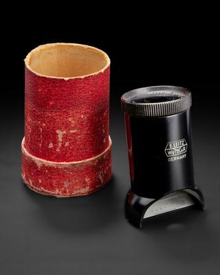 Microscope eyepiece owned by Dr. June Almeida (1930-2007)