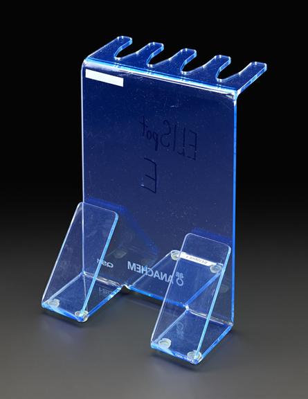 Stand used to hold pipettes from COVID-19 vaccine trials