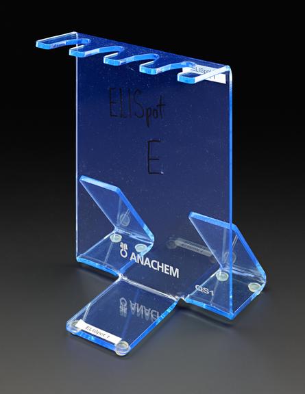 Stand used to hold pipettes from COVID-19 vaccine trials