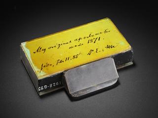 Original Abbe apertometer, "made 1871"