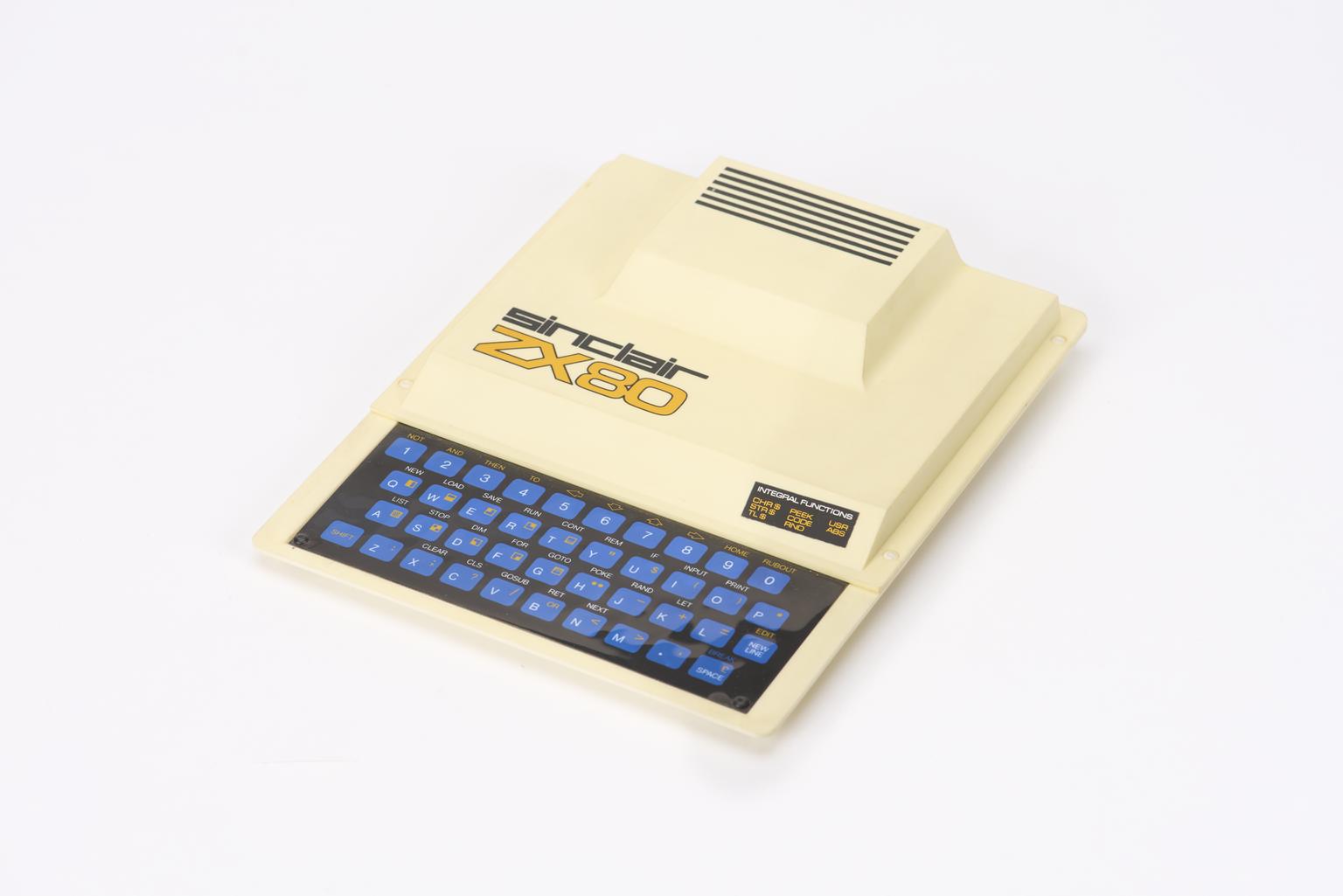 Sinclair ZX80 microcomputer, 1980.