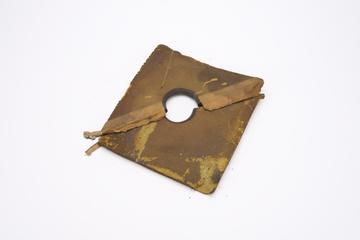 Square Cushion with Two Zippers from Drinker-type iron lung respirator, London, England, 1930-1939