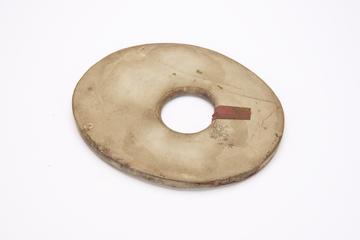 Circular Cushion from Drinker-type iron lung respirator, London, England, 1930-1939