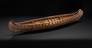 Model of a birch bark canoe from North America