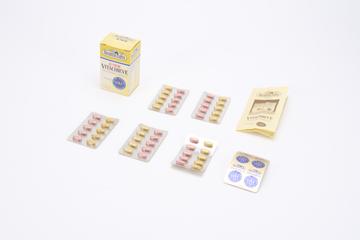 One of six boxes of `Junior Vitachieve' multivitamins and minerals