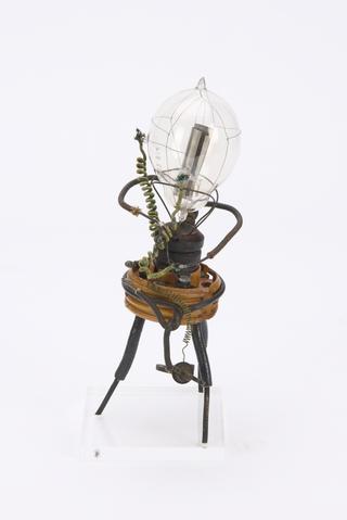 One of Fleming's first thermionic diode valves, 1889
