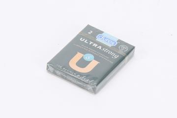 1 packet of 2 Durex Ultra-strong condoms lubricated with Sensitol