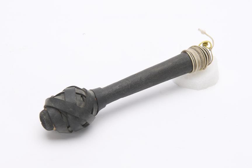 Gong mallet made from recycled rubber, Indonesia