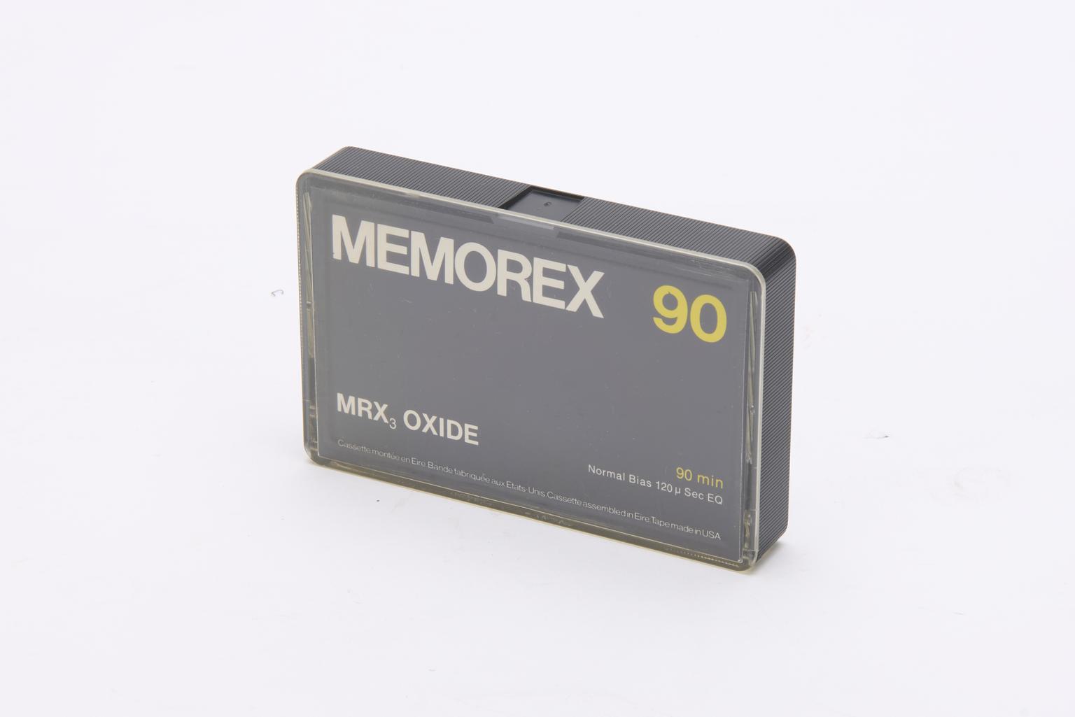 "C 90" Memorex cassette, high bias, one of two, 1980