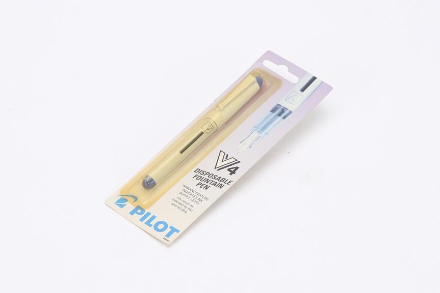 Disposable fountain pen, type 'V4', by Pilot, 1999