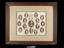 Framed and glazed gelatin chlorobromide print containing 15 portraits of King Edward VII Freemasonry Lodge